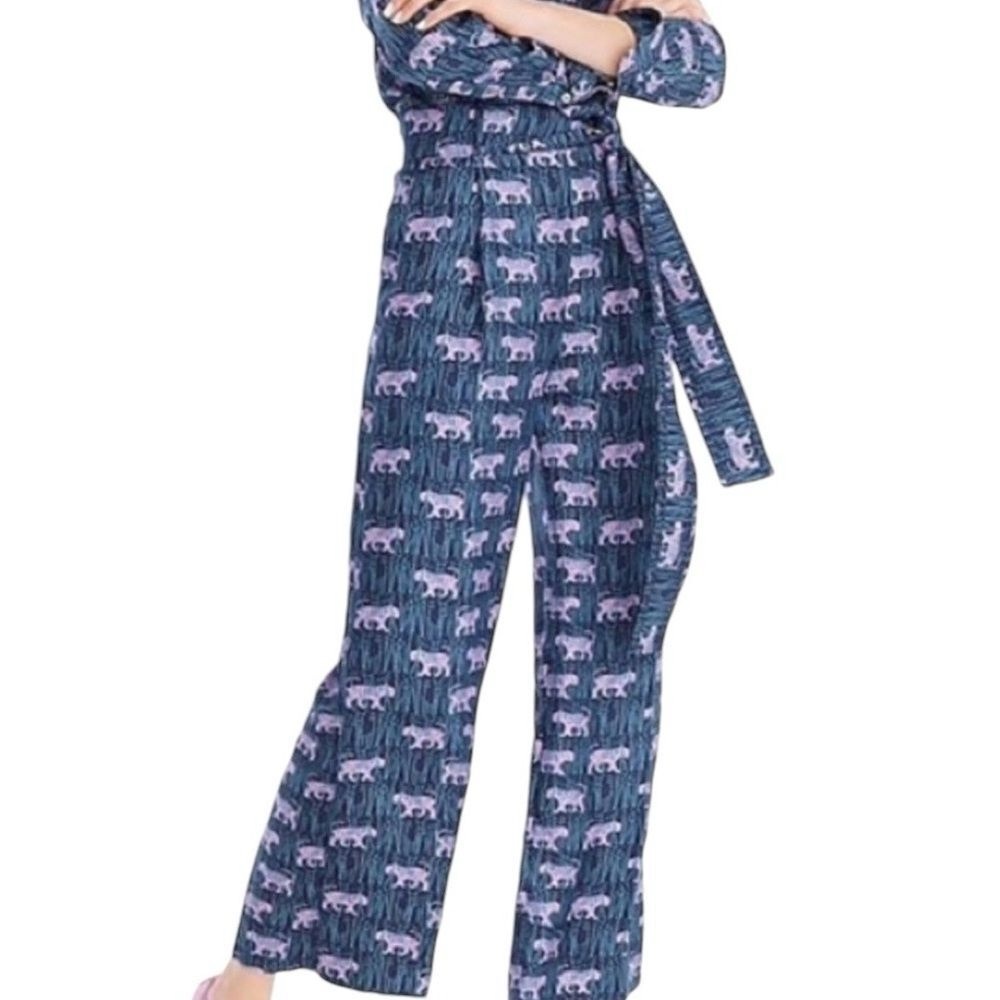 J.Crew Silk Wide Leg Pants